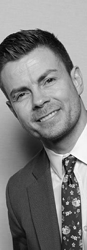 Conor Black & White Image