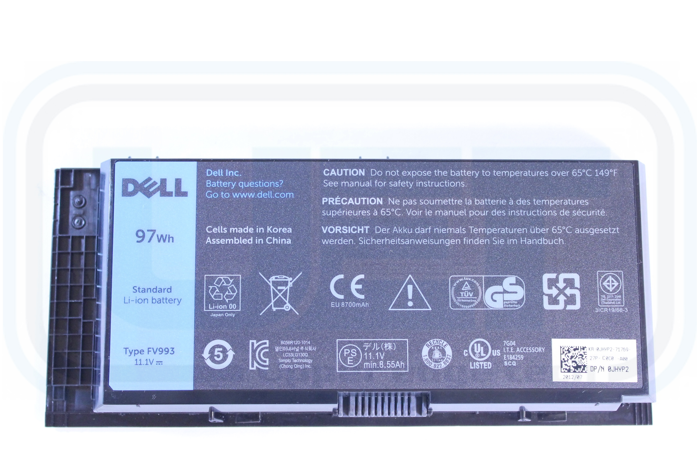 Аккумулятор dell fv993