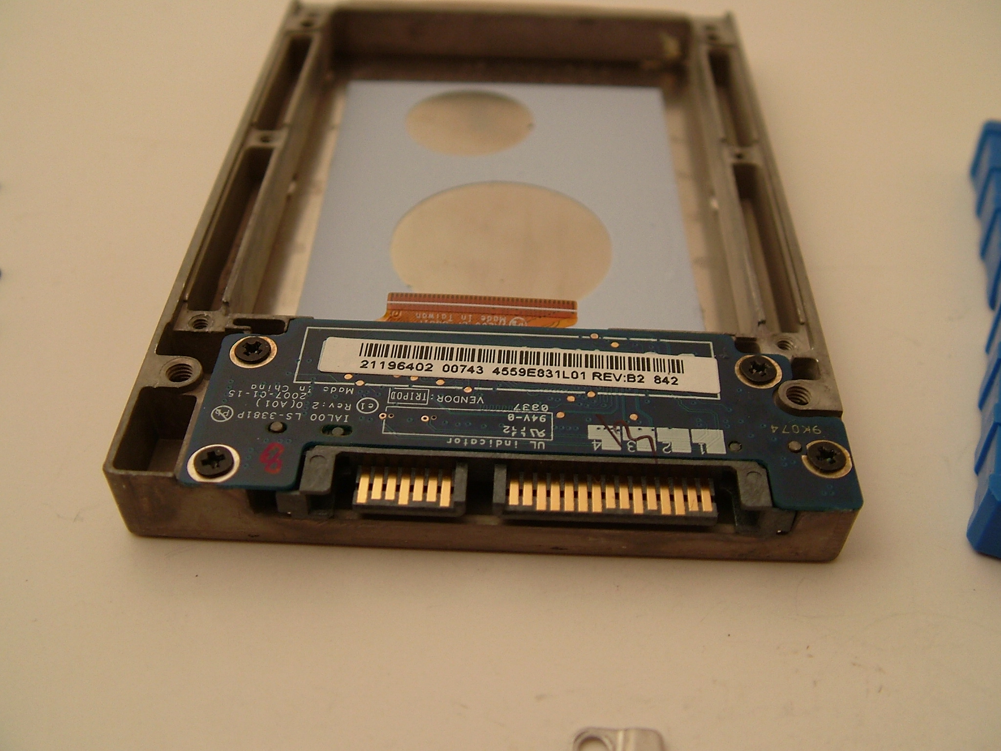 Dell Latitude D630 XFR Laptop HDD Hard Drive Caddy 26XR8 & Connector