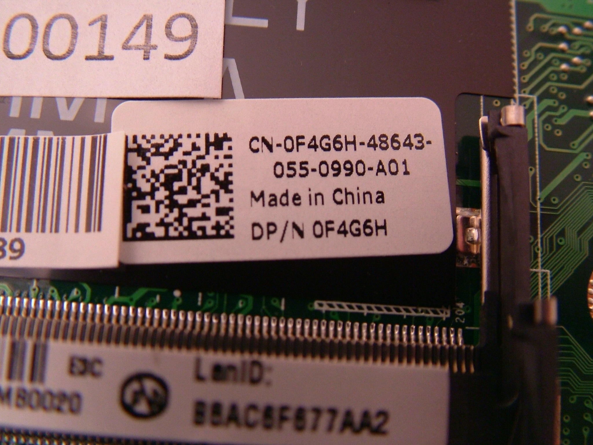 Upper Edge Tech Dell Inspiron 1564 Motherboard F4G6H Intel HM55