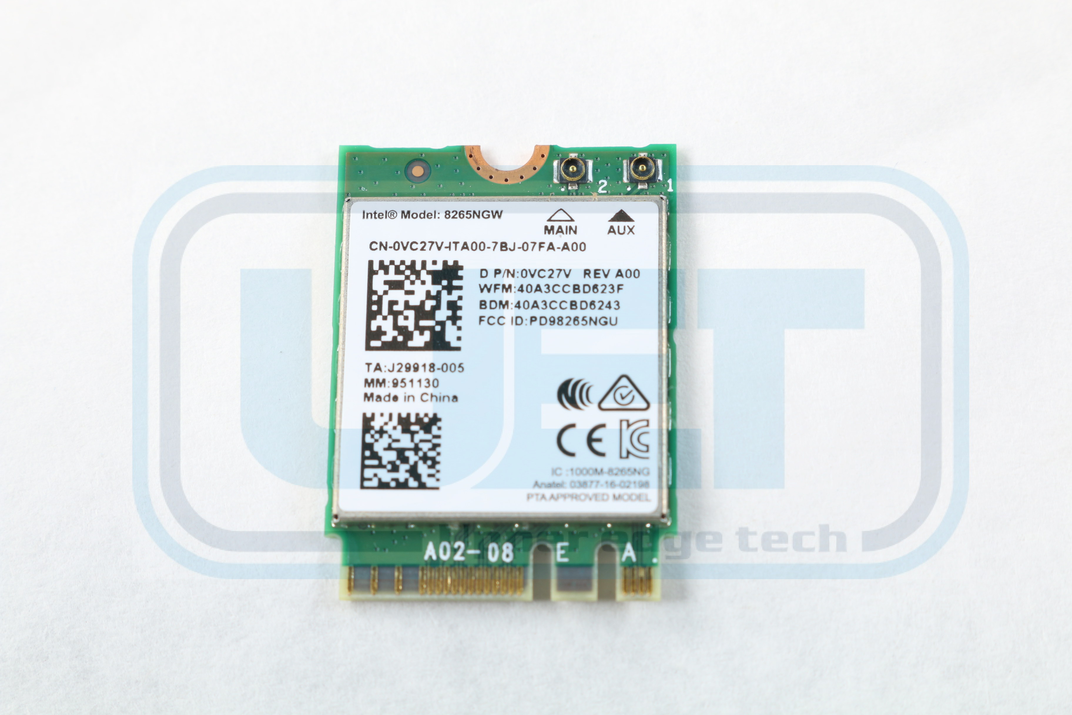 Bluetooth 802.11ac M.2 Dell Latitude 5289 Wireless Bluetooth Card VC27V