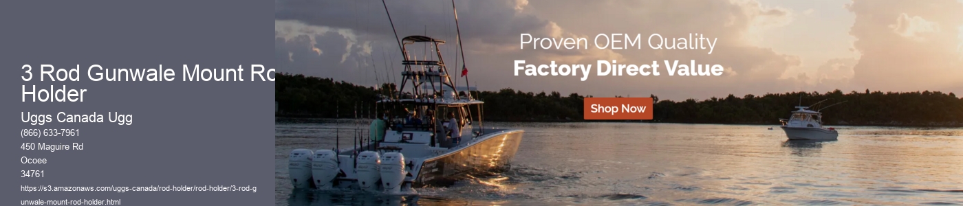 3 Rod Gunwale Mount Rod Holder