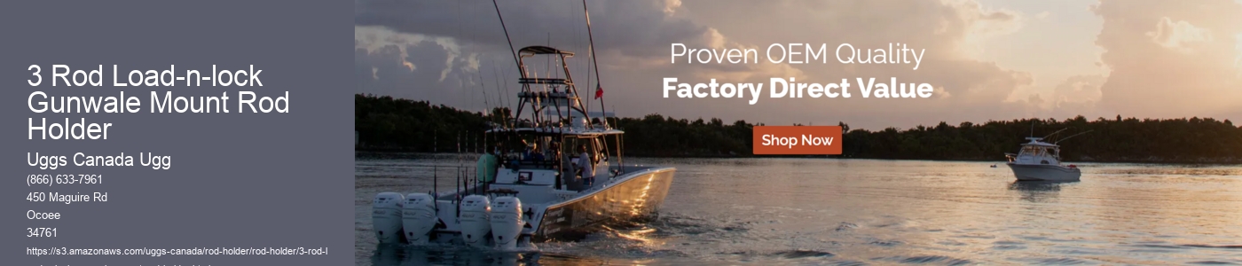 3 Rod Load-n-lock Gunwale Mount Rod Holder