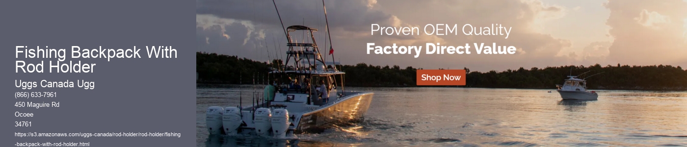 Fishing Backpack With Rod Holder