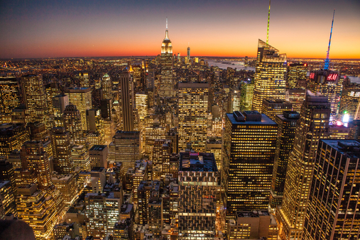 Nyc sunset   artificial light pollution   pc anthony quintano cc