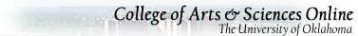 OU College of Arts and Sciences Online Logo