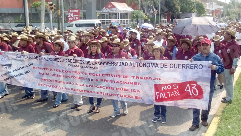 Marchan sindicatos y organizaciones en la Costera de Acapulco por ...