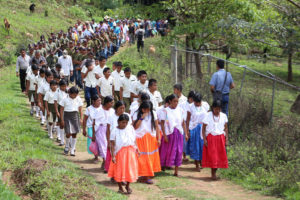 Marcha en El Charco, Ayutla, a 19 años de la masacre perpetrada por militares