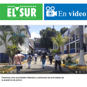 Presentan ante autoridades federales y castrenses las actividades de la academia de policía