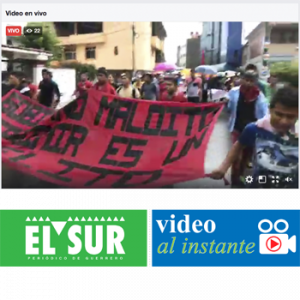 #Video Instante Marcha en Chilpancingo por los 43 a 34 meses de su desaparición