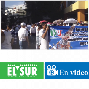 Protestan telefonistas en la Costera de Acapulco contra la orden de Ifetel de separar Telmex