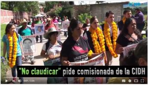 “No claudicar” pide comisionada de la CIDH a los padres y familiares de los 43