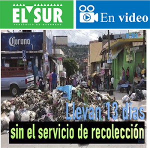 Comerciantes protestan tirando basura en Chilpancingo