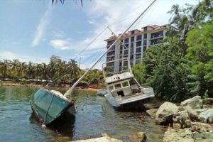 Daños por Max en Acapulco, Cruz Grande y Zihuatanejo
