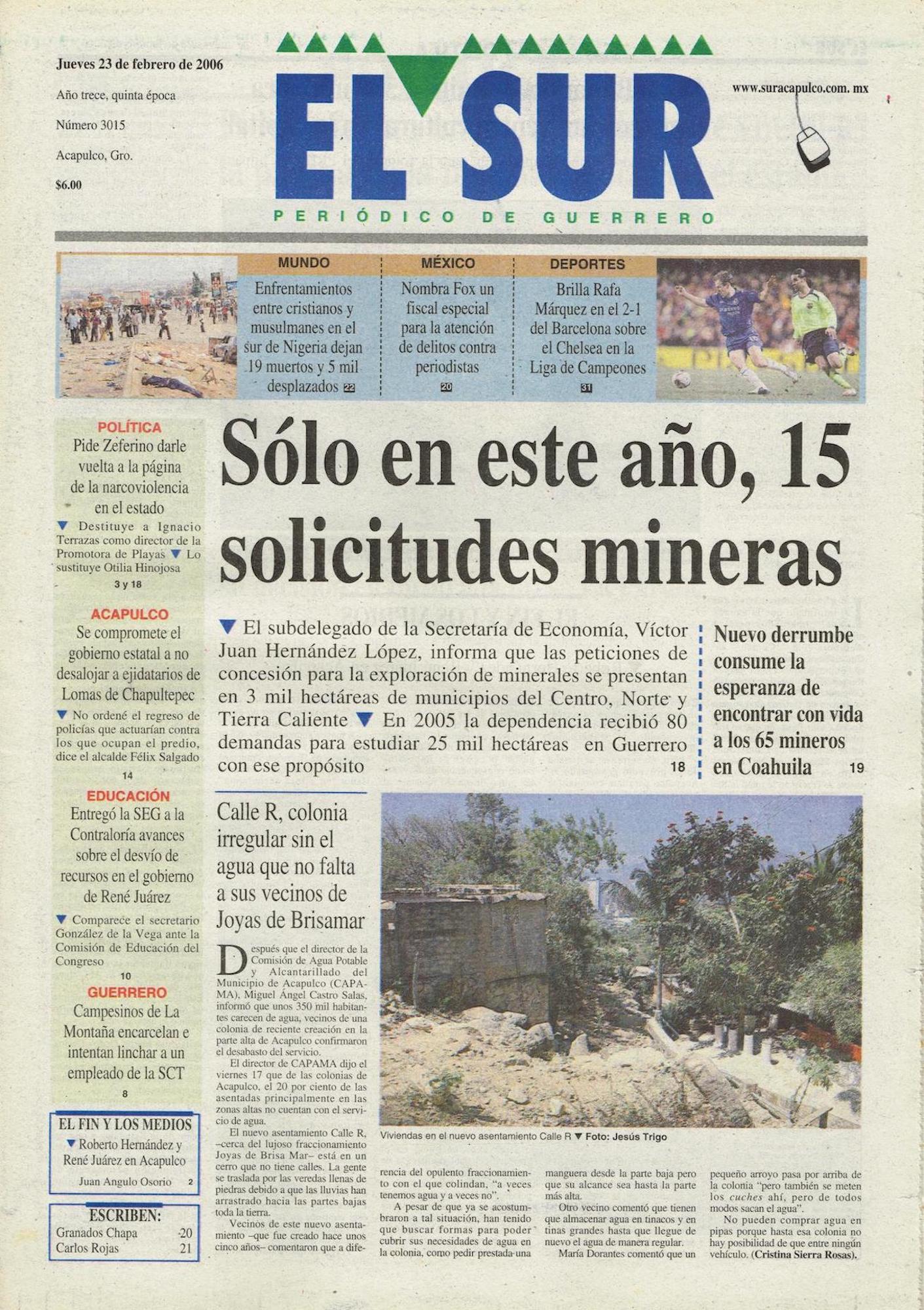 portada-23-febrero-2006-el-sur-acapulco-suracapulco-i-noticias