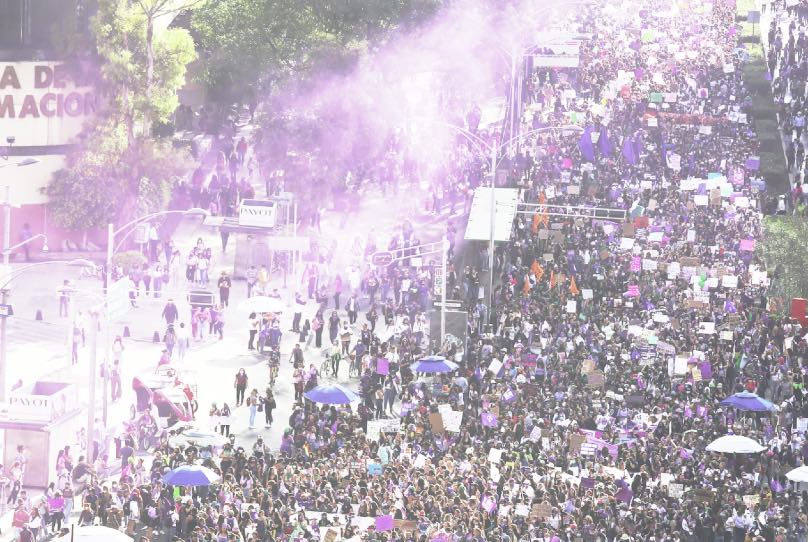 Más de 75 mil marchan en la Cdmx contra acoso, violencia y feminicidios ...