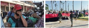 Dos imágenes de Acapulco a 24 días del paso del huracán