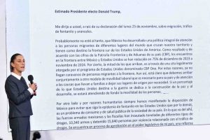 Sheinbaum a Trump: “no es con amenazas ni con aranceles como se resolverán migración y droga”
