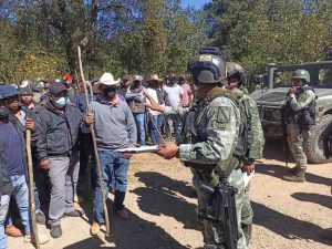 Exigen pobladores la salida del Ejército y la Guardia Nacional de El Lucerito, Atlixtac