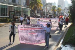 Protestas en Acapulco, Chilpancingo e Iguala en el movimiento magisterial de este lunes