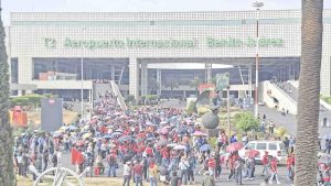 La CETEG en el cierre del aeropuerto de la Cdmx