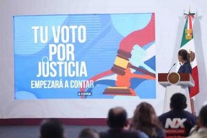 Sheinbaum llama a votar en la elección del Poder Judicial; confía en que no haya boicot