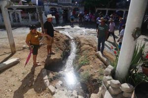 Paran vecinos de Aguacaliente la construcción de los pozos radiales en el río Papagayo