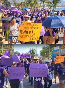 Marchan en apoyo a la alcaldesa y la presidenta para conmemorar a las mujeres