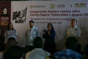 Inauguran el primero de los Senderos de Paz en la avenida Universidad