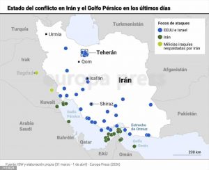 Israel e Irán vuelven a intercambiar ataques en una nueva jornada de enfrentamientos