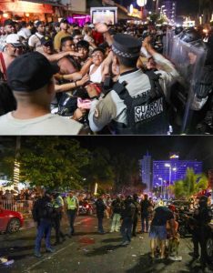 Cierran motociclistas la Costera y los desaloja la Guardia Nacional con gas y a golpes
