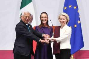 México y la Unión Europea firman Acuerdo Modernizado; no contradice al T-MEC y fortalece a EU, afirma Sheinbaum