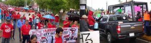 Maestros cumplen ocho días de protestas con movilizaciones en ciudades del estado