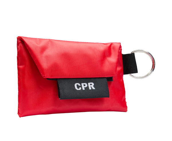 CPR Key Ring w/ One Way Valve (w/ Gloves) < Genuine First Aid #9999-2402 