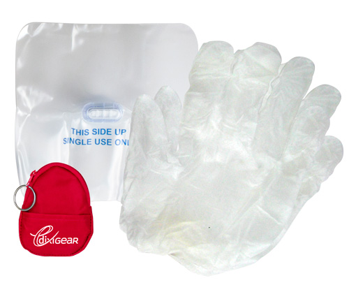 Gotcha Covered CPR Barrier Shield Kit Keychain < DixiGear #158130 