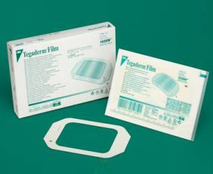 Tegaderm Transparent Dressing, 4" x 4 3/4", Box/50 < 3M #1626W 