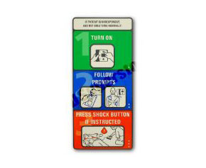 HeartStart FR2 Defibrillator Quick Reference Card < Philips Medical #M3860-97800 