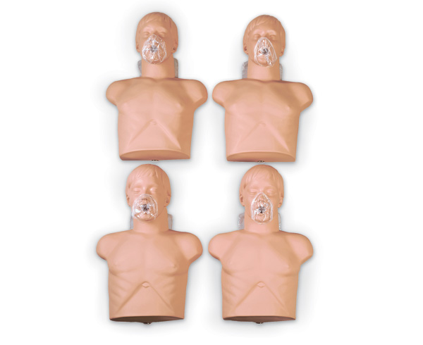 Economy Adult Sani-Manikin CPR Trainer 4 Pack w/ Carry Bag < Simulaids #2145 