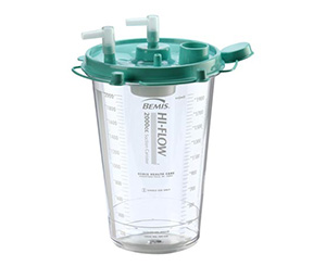 Bemis High Flow Disposable Canister 1200cc With 6 Tubing < BEMIS #485410 