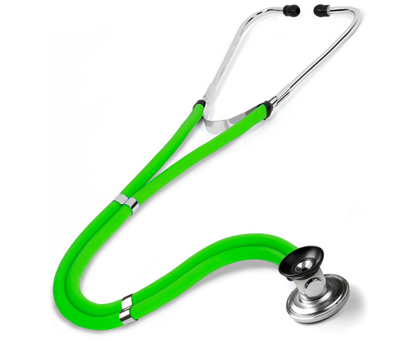 Sprague Rappaport Stethoscope in Box, Adult, Neon Green < Prestige Medical #122-N-GRN 