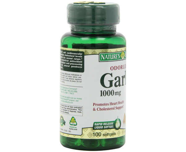 Odorless Garlic, 1000mg, 100 Softgels < Nature's Bounty #12326 