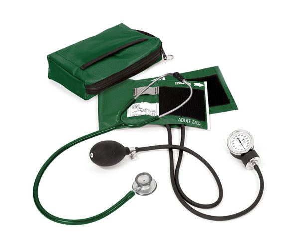 Aneroid Sphygmomanometer / Clinical Lite Stethoscope Kit, Adult, Navy < Prestige Medical #A121-HUN 