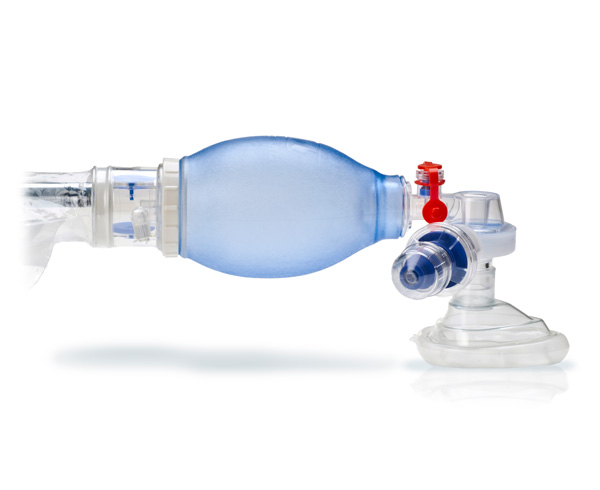 Lifesaver Disposable Manual BVM Resuscitator, Bag, Mask & Diverter, Case/6 < Hudson RCI #5362, 5367, 5372 