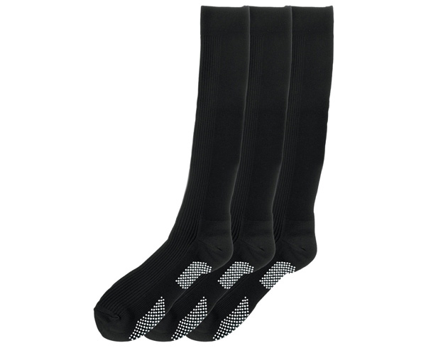 Non-Slip Compression Socks, 3 Pack, Black < Prestige Medical #382-BLK 