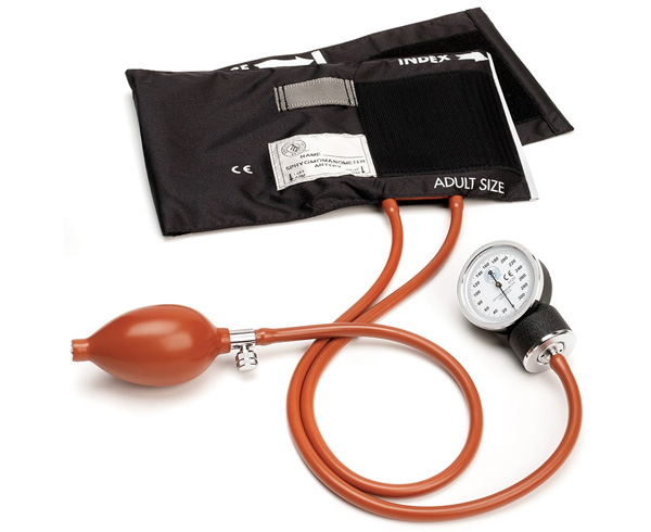 Easy-ID Latex-Free Aneroid Sphygmomanometer, Adult, Black < Prestige Medical #S72-BLK 