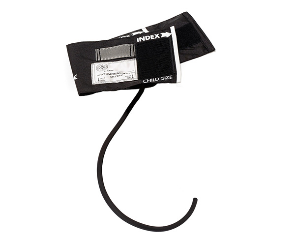 Pediatric Size Cuff with One Tube Bladder, Pediatric, Black < Prestige Medical #88-CB-PED-BLK 