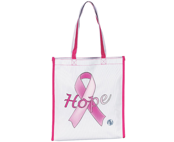 Standard Tote Bag, Hope with Pink Ribbon, Print < Prestige Medical #702-HPR 