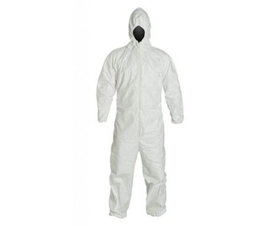 Liquid Guard Coveralls w/ Attached-Hood, Zipper Front, Elastic Wrists & Elastic-Ankles < ValueMax 