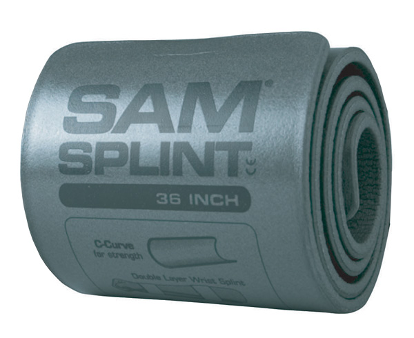 Sam Splint, 36", Grey, Rolled < Sam Medical #1109 