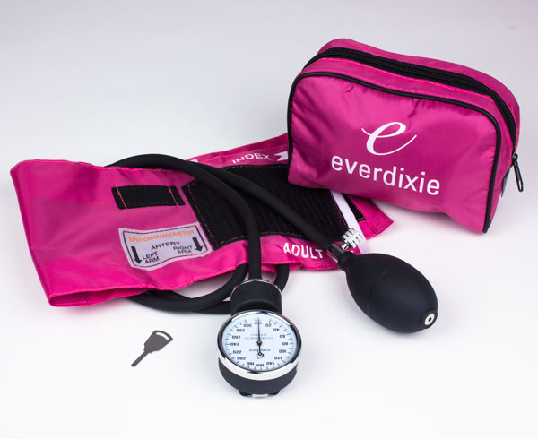 Aneroid Sphygmomanometer Blood Pressure Cuff, Colored Cuff & Pouch < EverDixie #143401PK 